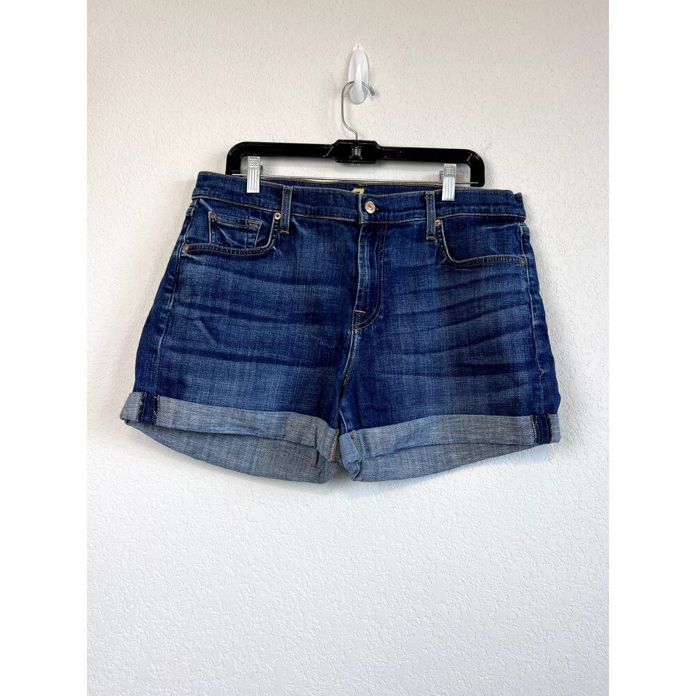 7bFor All Mankind Relaxed Mid Roll Shorts - Women's Size 32